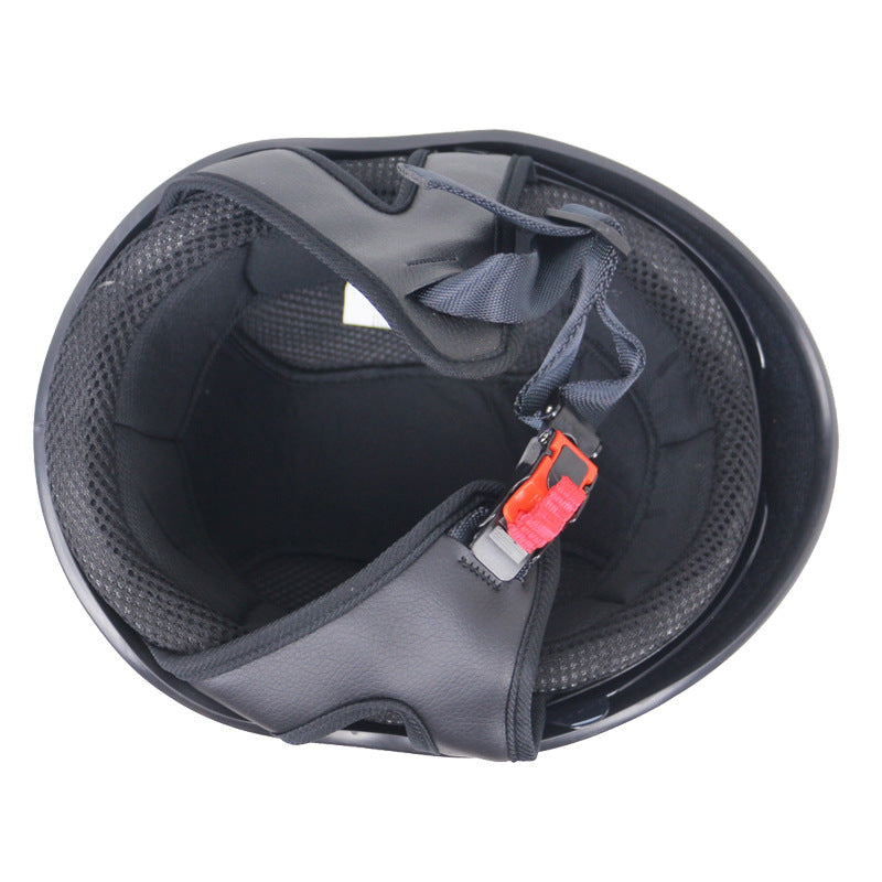 Classic Half-Shell Motorcycle Helmet with Visor Kalsten