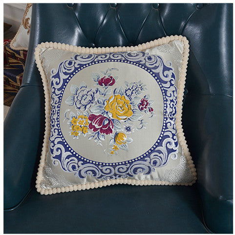 Decorative Floral Throw Cushion