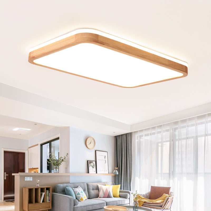 Modern Wooden Ceiling Light Fixture