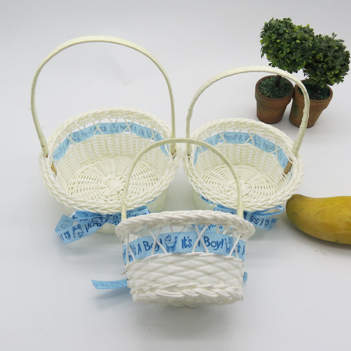 Baby Shower Decorative Woven Basket Kalsten
