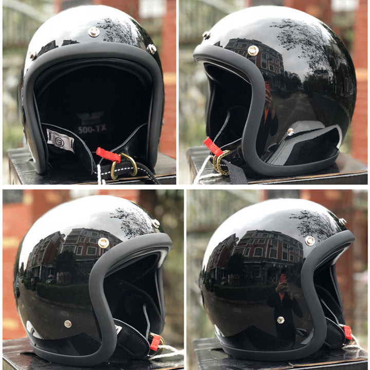 Retro Open-Face Motorcycle Helmet Kalsten