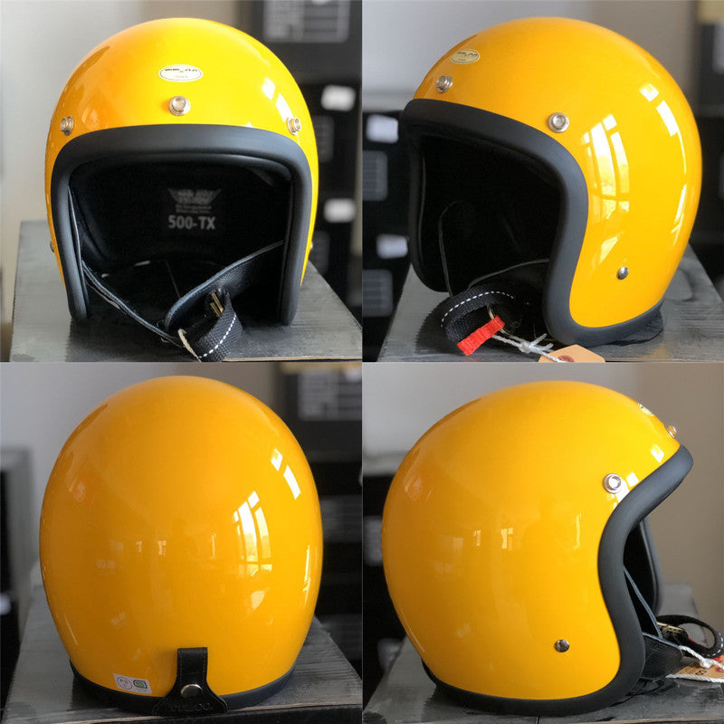 Retro Open-Face Motorcycle Helmet Kalsten