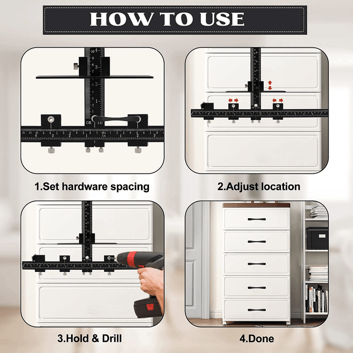 Drill Instructions simple and precise installation | Kalsten