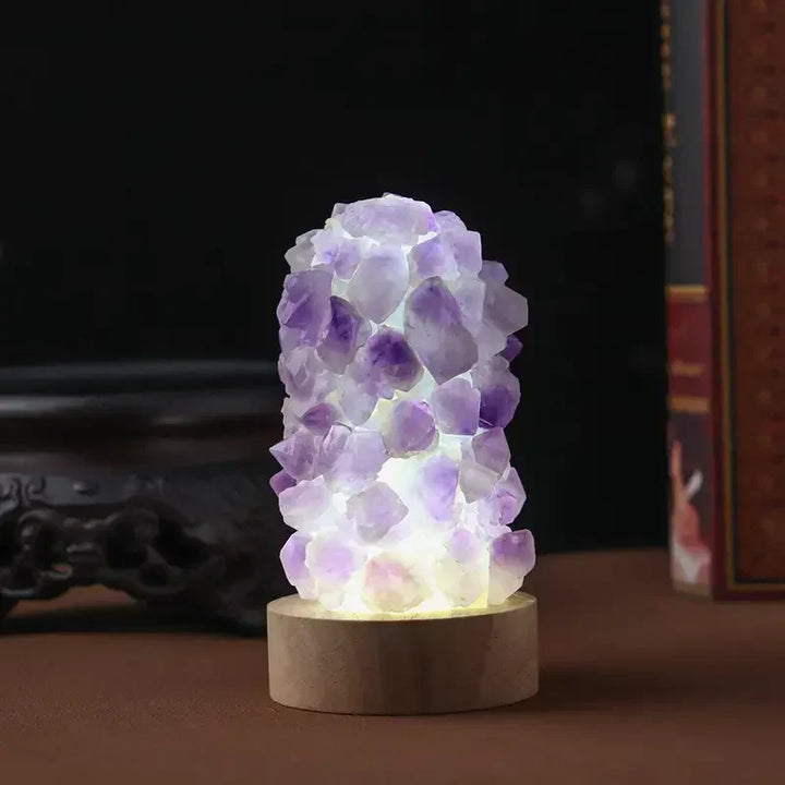 Kalsten | Crystal Lamp - Amethyst - Healing Energy - Gentle Light