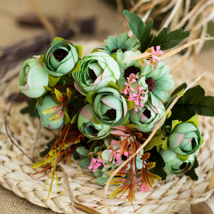 Realistic Faux Peony Bouquet