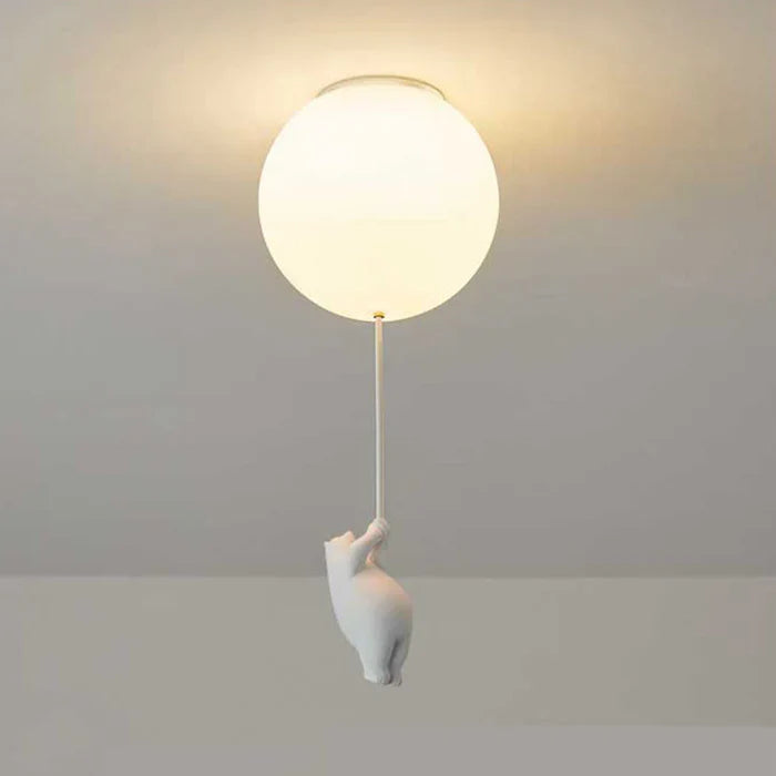 Children's Ceiling Lamp with Bear and Balloon - CloudBear | Kalsten