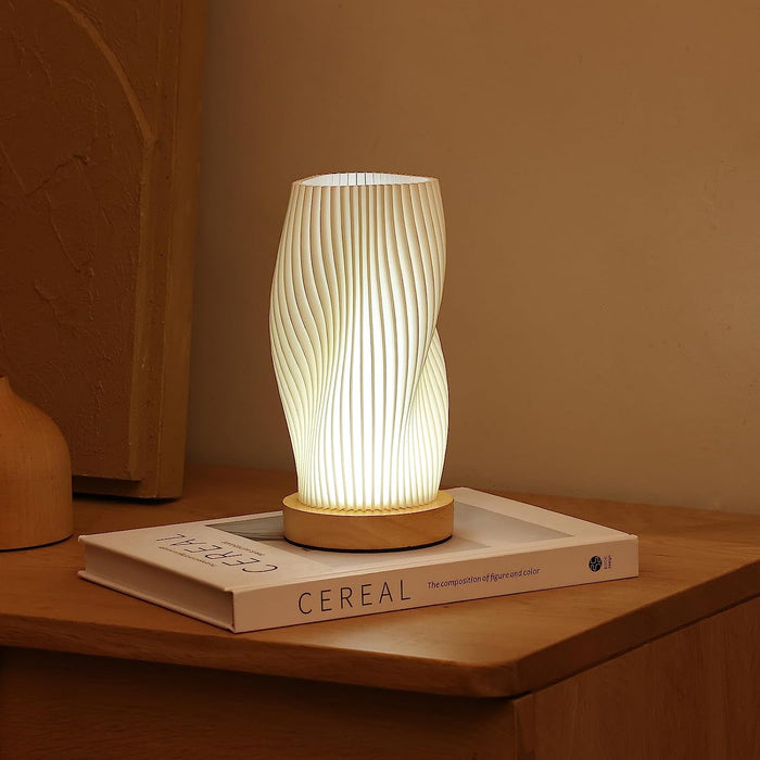 Wavecrest Table Lamp – Soft Glow Designer Lamp with Dimmable Warm & Natural White Light | Noxord