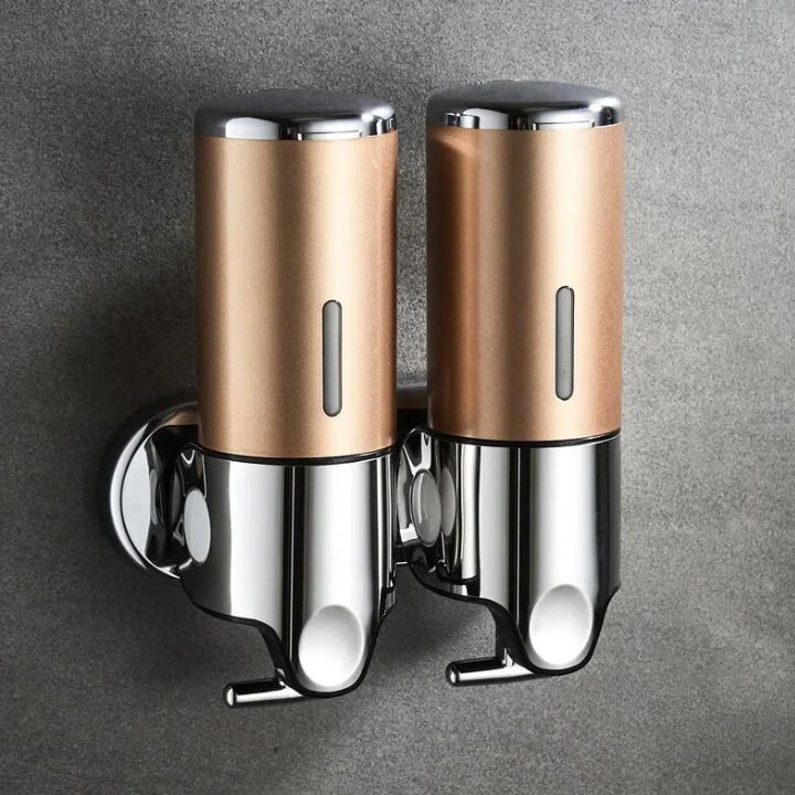 Kalsten | Wall Mounted Soap Dispenser | SudsStation Bathroom Organizer | Stainless Steel & ABS | 16.9 fl oz | Set of 1–3