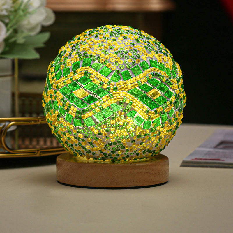 Stained Glass Table Lamp - Mosaic LED Lamp | Kalsten