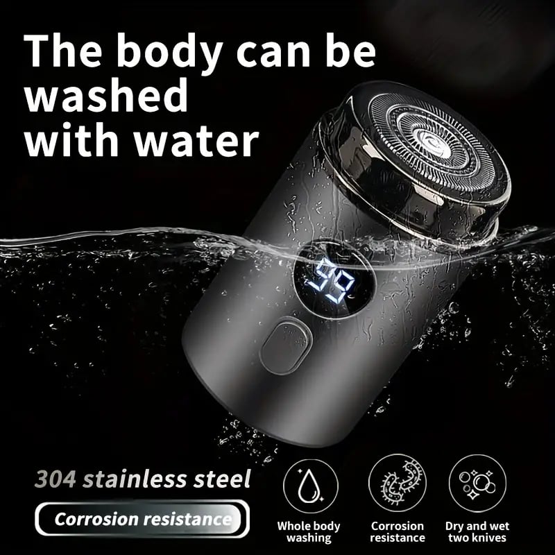 Noxord | Mini Electric Razor — Portable waterproof grooming device with 15 blades