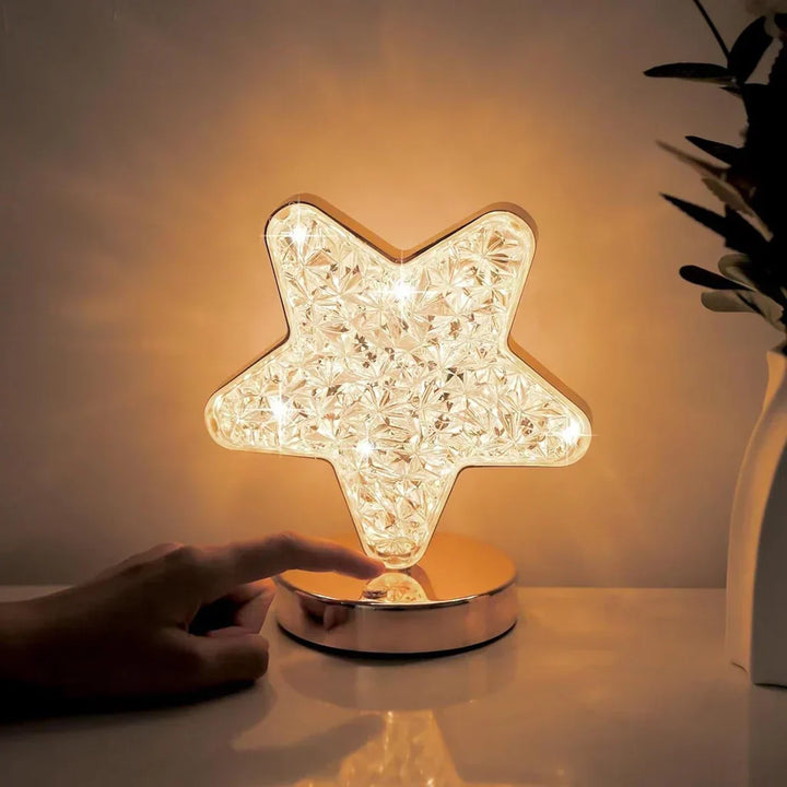 Enchanting Dimmable Crystal Table Lamp Kalsten