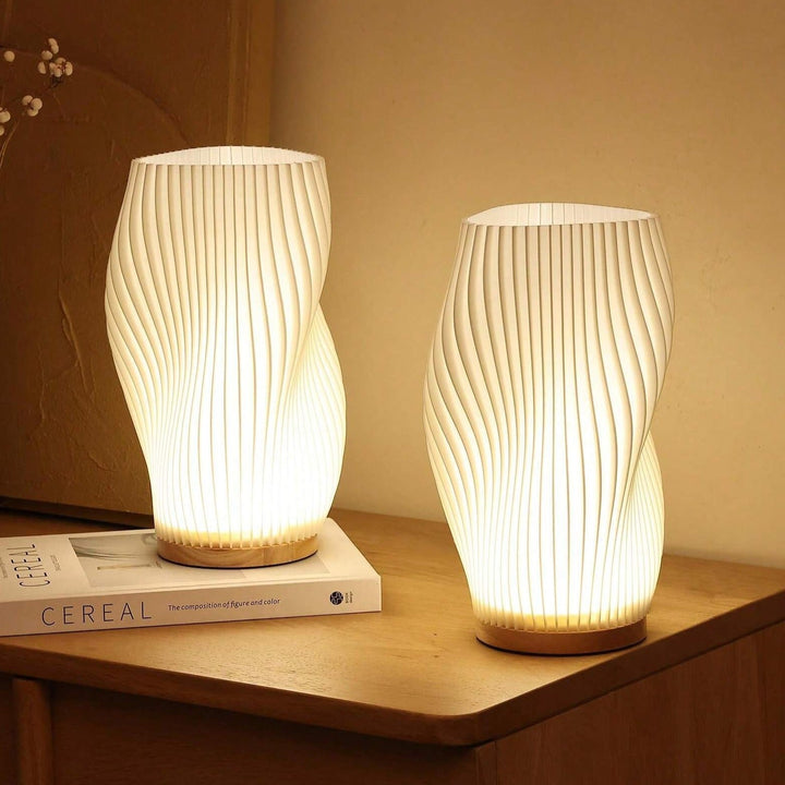 WaveGlow Dual Shade USB Table Lamp Kalsten