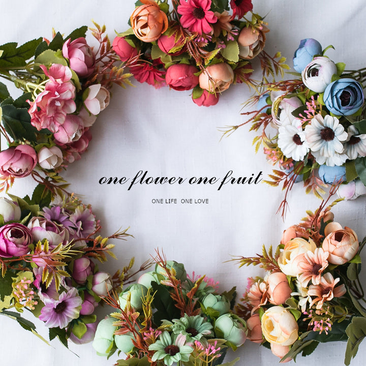 Realistic Faux Peony Bouquet