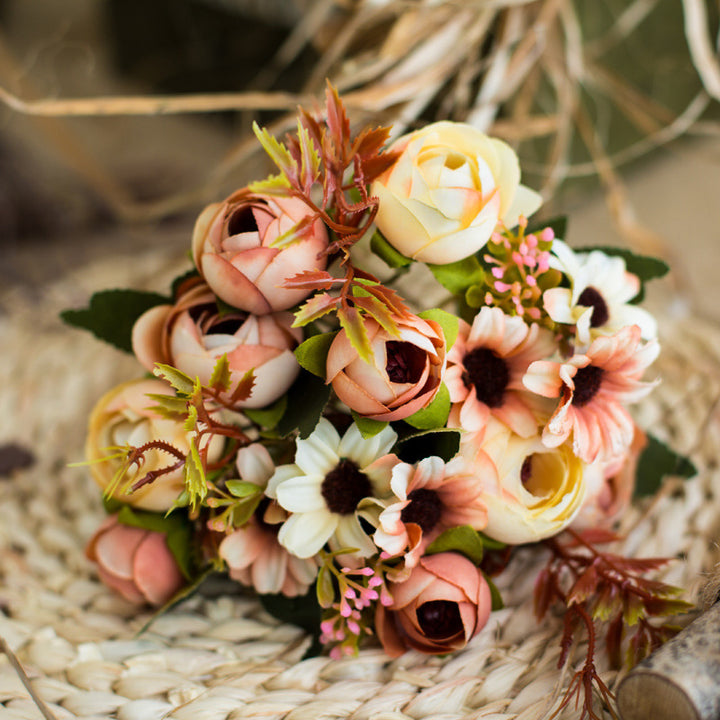 Realistic Faux Peony Bouquet