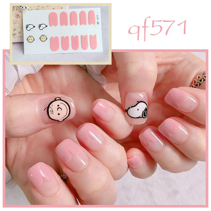 Artificial nail art with smileys and hearts Kalsten