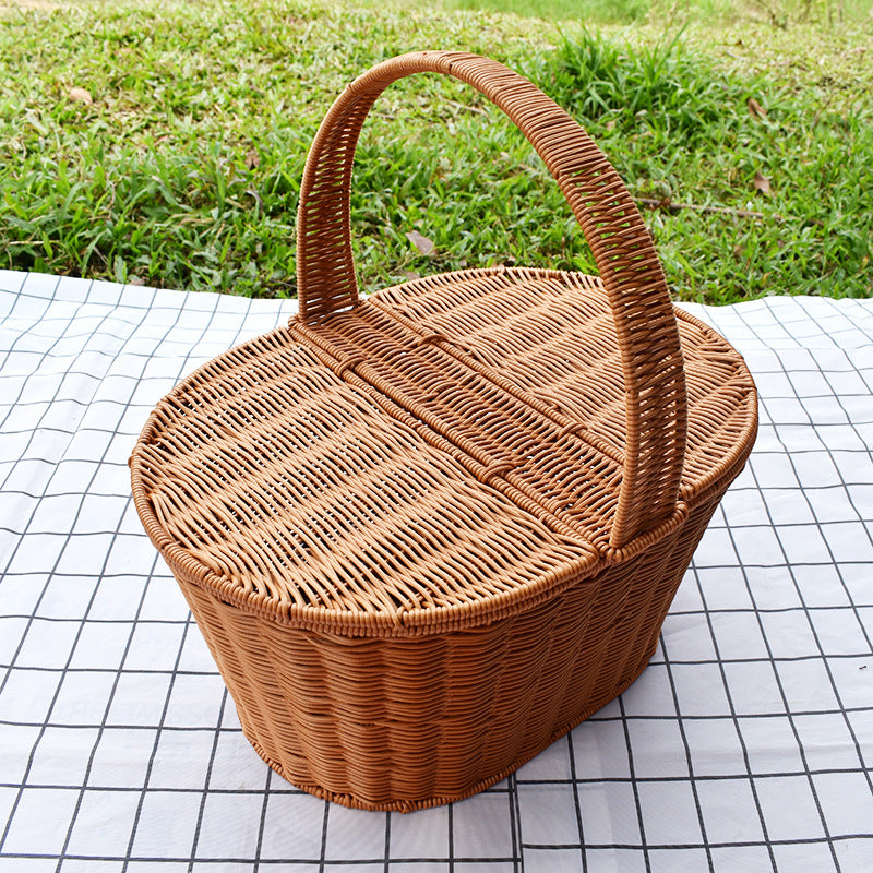 Handwoven Decorative Picnic Basket Kalsten