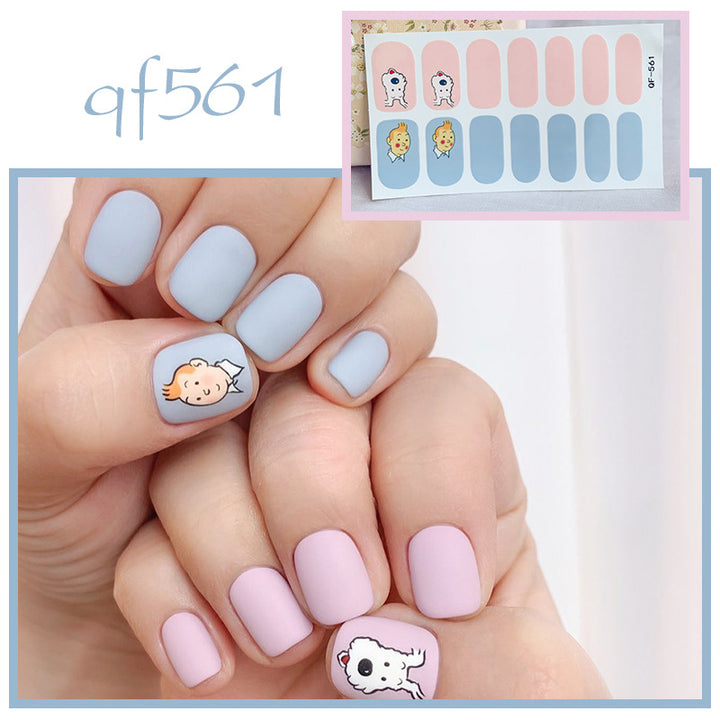 Artificial nail art with smileys and hearts Kalsten