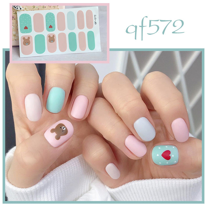Artificial nail art with smileys and hearts Kalsten