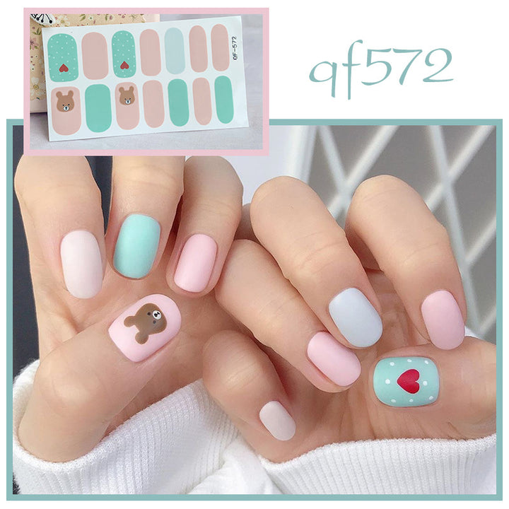 Artificial nail art with smileys and hearts Kalsten