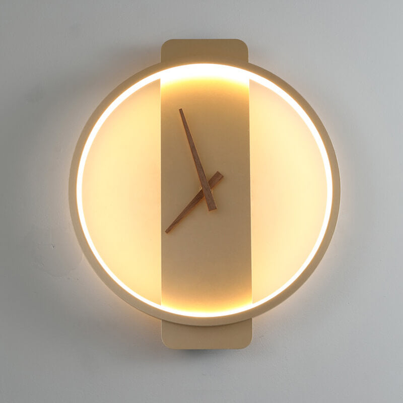 Luxe Clock-shaped LED Wall Lamp for Modern Interior Noxord