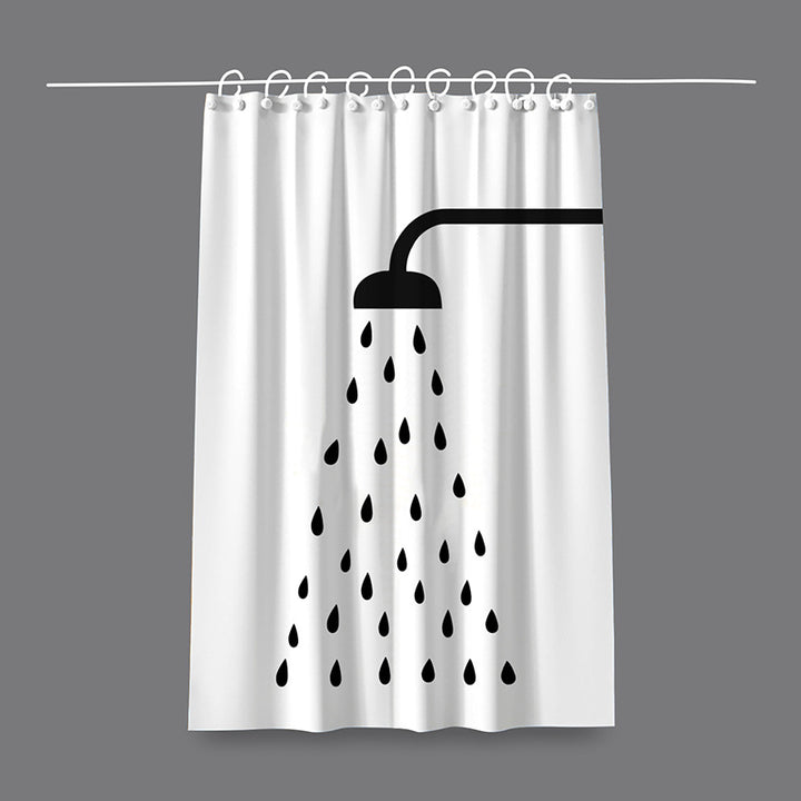 Artistic Cat-Themed Shower Curtain Kalsten