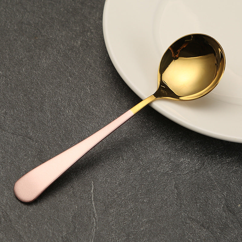Elegant Gold-Plated Serving Spoon Kalsten