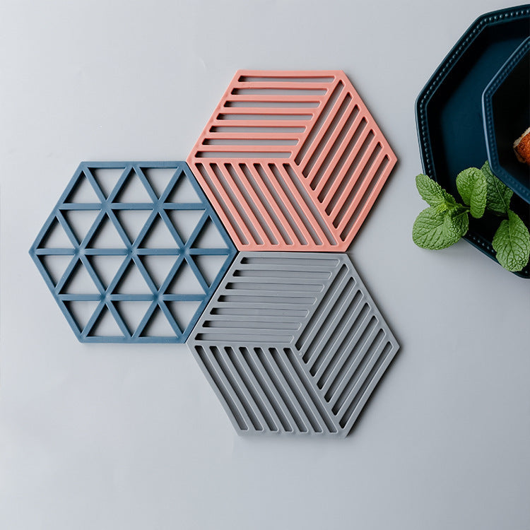 Unisex Silicone Coaster with Geometric Design Kalsten