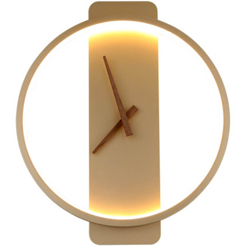 Luxe Clock-shaped LED Wall Lamp for Modern Interior Noxord