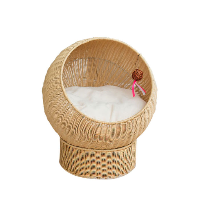 Modern Whimsical Woven Pet Bed Kalsten