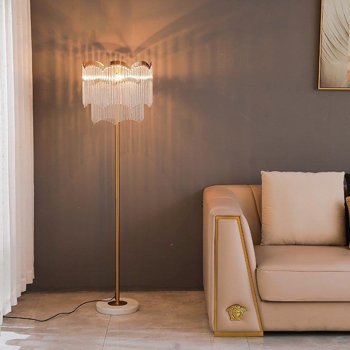 Modern Crystal Glass Floor Lamp
