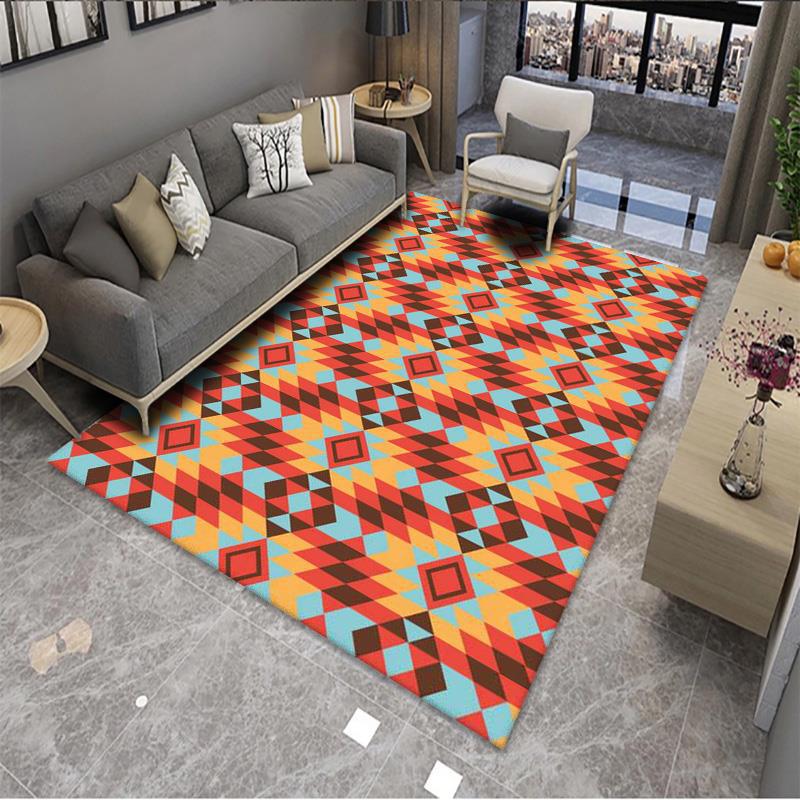 Geometric Pattern Area Rug Kalsten