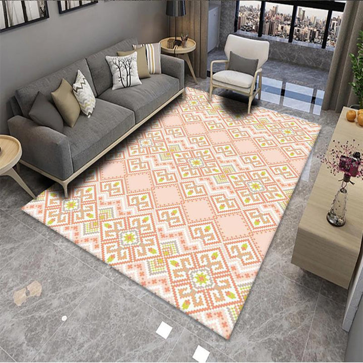 Geometric Pattern Area Rug Kalsten