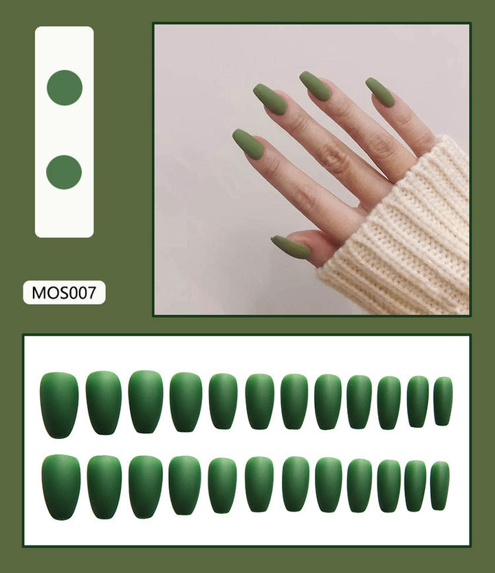 Matte Finish Press-On Nail Tips Kalsten 178815*10mm0277