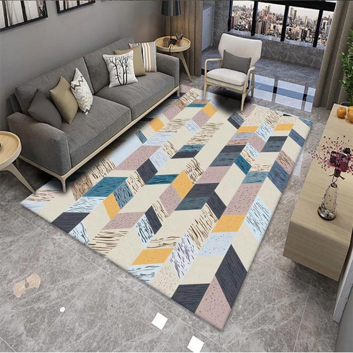 Geometric Pattern Area Rug Kalsten