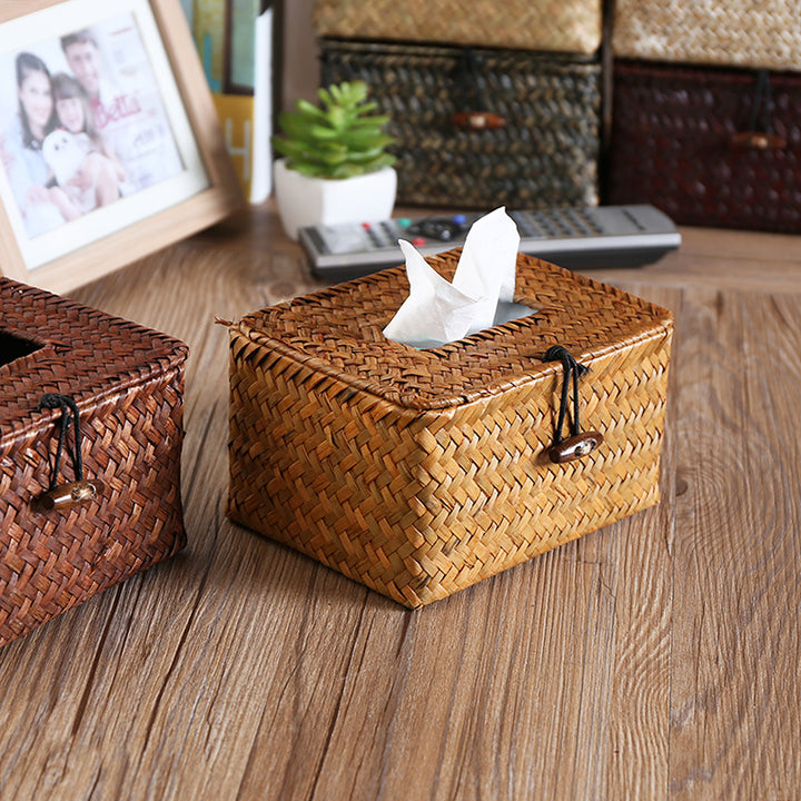 Unisex Handwoven Storage Box with Practical Lid Kalsten