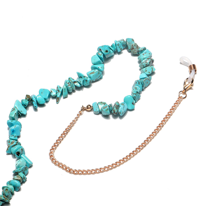 Stylish Eyewear Chain with Natural Stone Accents Kalsten