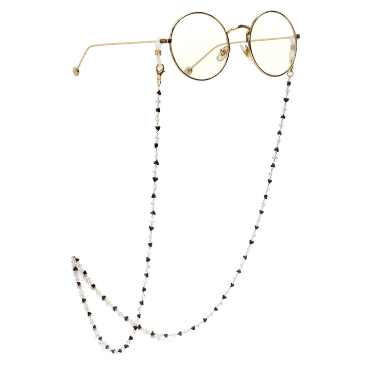Fashionable Heart-Shaped Beaded Eyewear Chain Kalsten
