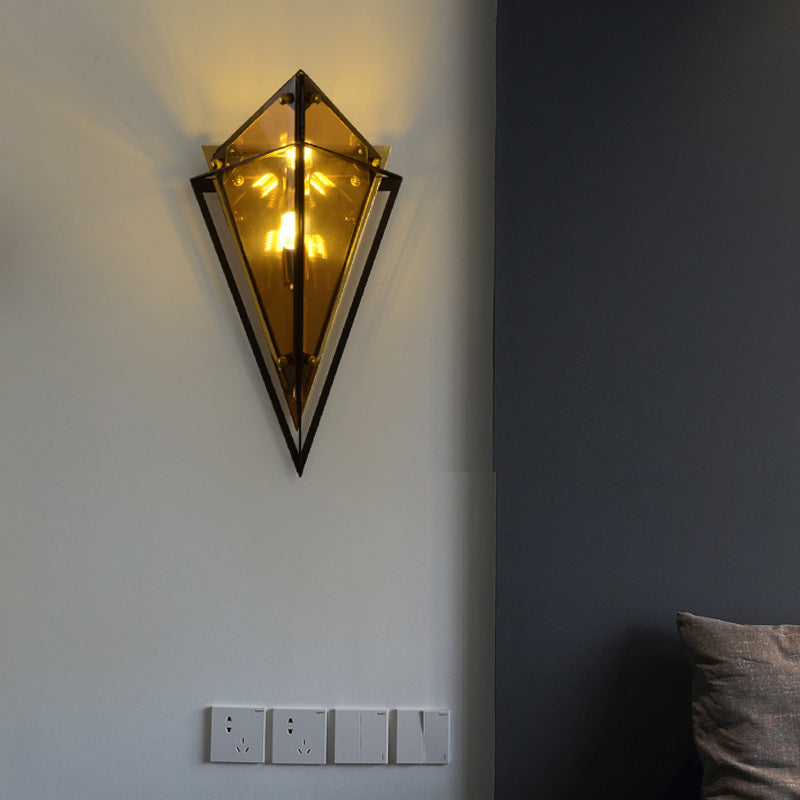 Diamond-Shaped Wall Sconce