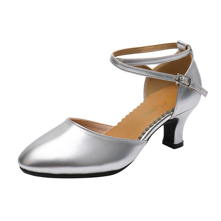Kalsten | Latin Dance Shoes Soft-Sole 5.5CM Medium Heel Practice Footwear