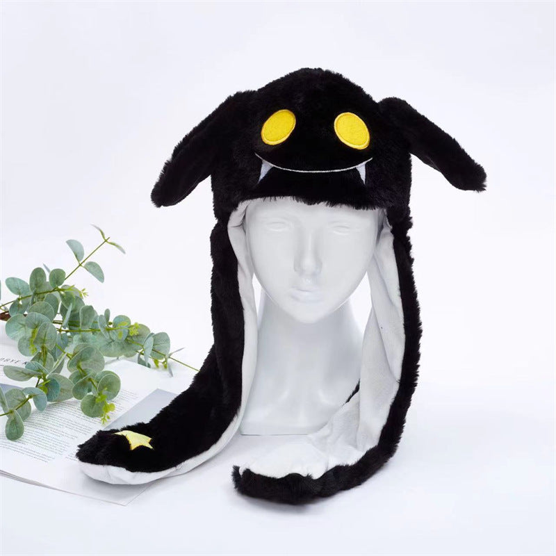 Kalsten 丨 Women's Cute Fluffy Plush Hat Movable Ears