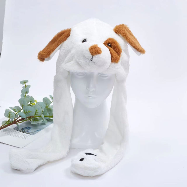 Kalsten 丨 Women's Cute Fluffy Plush Hat Movable Ears