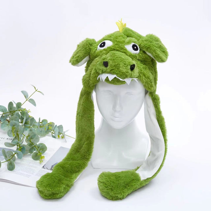 Kalsten 丨 Women's Cute Fluffy Plush Hat Movable Ears