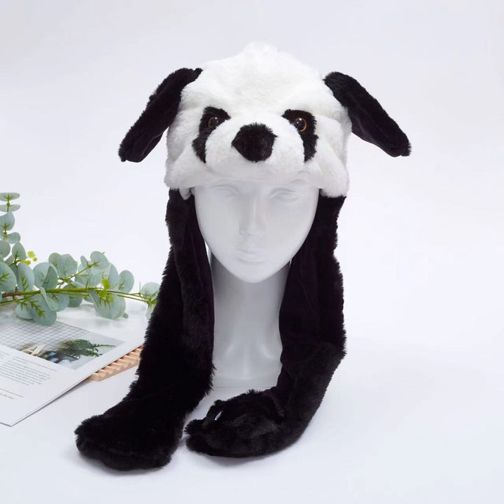Kalsten 丨 Women's Cute Fluffy Plush Hat Movable Ears