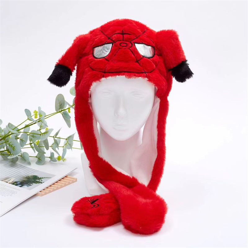 Kalsten 丨 Women's Cute Fluffy Plush Hat Movable Ears