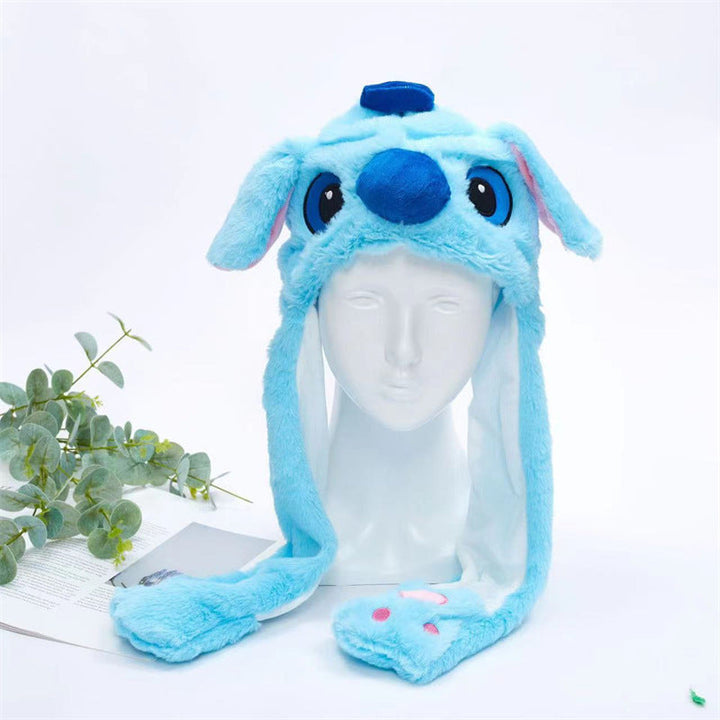 Kalsten 丨 Women's Cute Fluffy Plush Hat Movable Ears