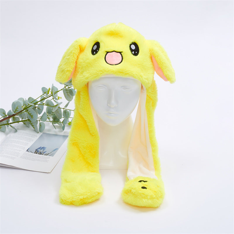 Kalsten 丨 Women's Cute Fluffy Plush Hat Movable Ears