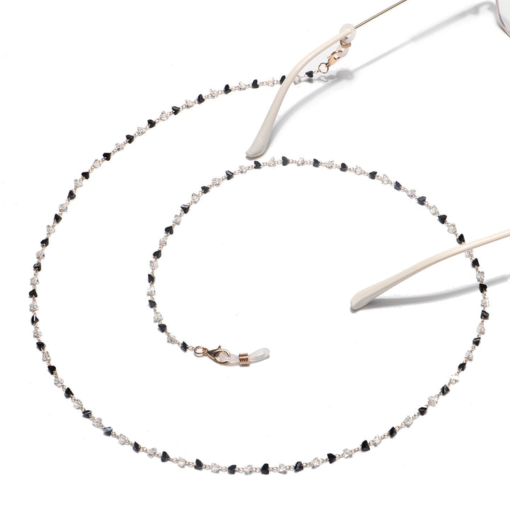 Fashionable Heart-Shaped Beaded Eyewear Chain Kalsten