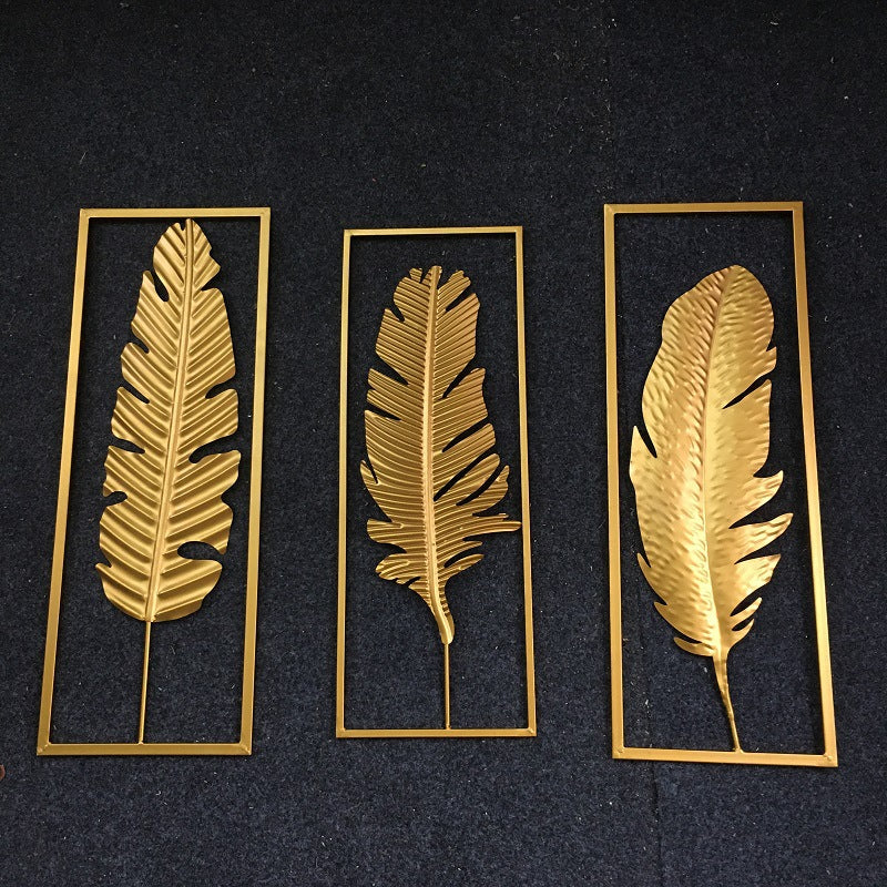 Elegant Decorative Feather Wall Art Kalsten