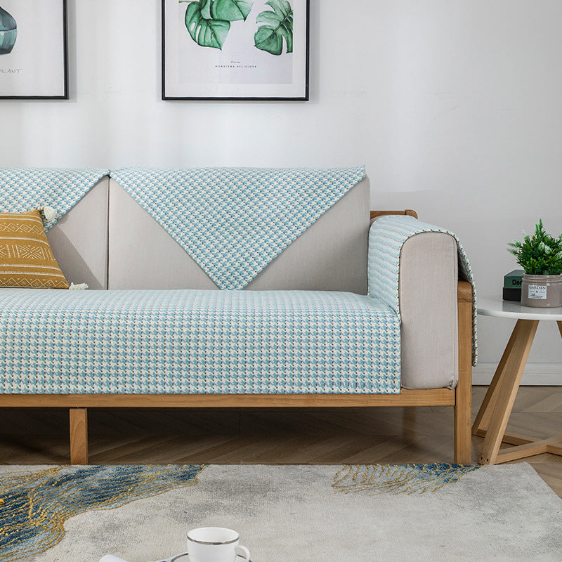 Non-slip sofa cover set with quilted seat cushion and armrest covers Kalsten