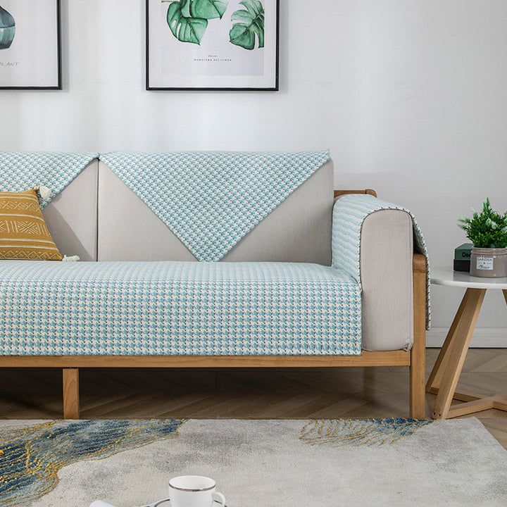 Non-slip sofa cover set with quilted seat cushion and armrest covers Kalsten